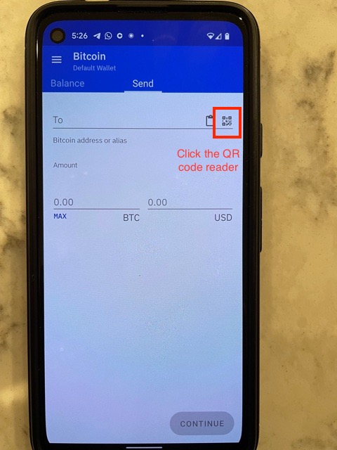 Coinomi QR Code Reader